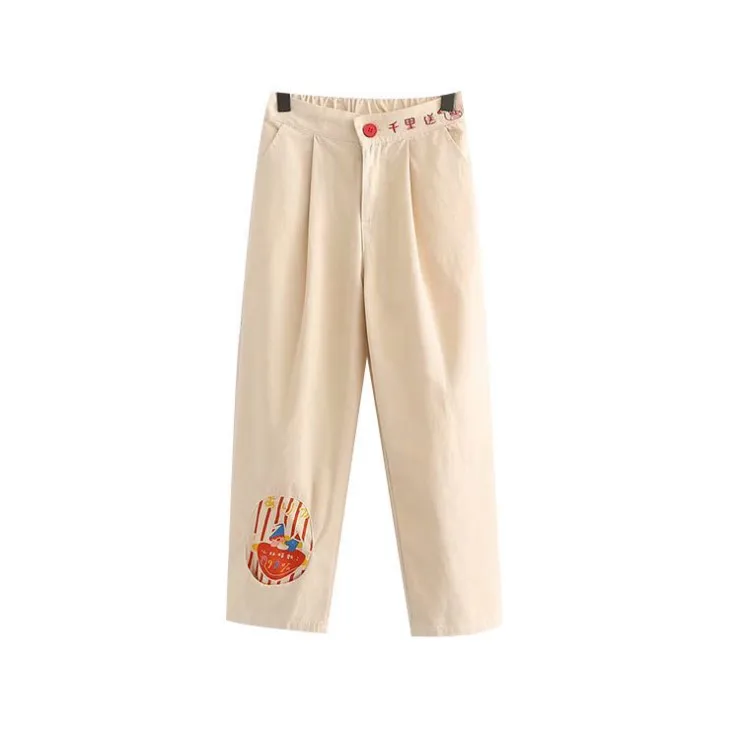 

Summer Female Trousers Women Pants High Waist Straight Pants Trousers Women