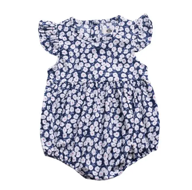 

Cotton Newborn Infant Baby Girls Clothes Striped Ruffles Romper Short Sleeve Jumpsuit Sunsuit Outfits Summer Baby Girl Clothing