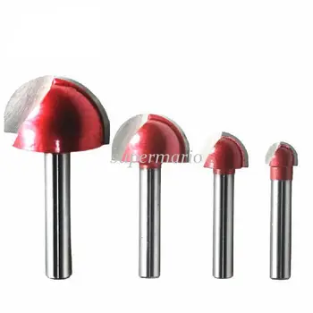 

High Quality Wood Making Router End Mill CNC Engraving V Groove Half-Round Bit 25mm