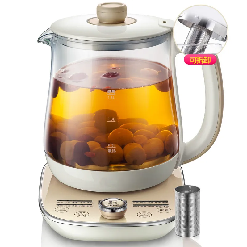 Raise fresh pot with thick glass multi functional electric tea kettle full automatic black brew
