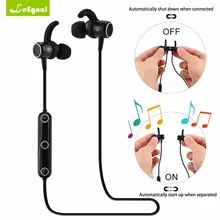 Wholesale Leegoal M2 Earphones Magnet Wireless Bluetooth Sports Earphone Headset Stereo Music Headsfree Magnetic Switch With Microphone