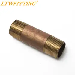 LTWFITTING Латунная Труба 4 "длинные соски фитинг 1" Мужской NPT воздушная вода