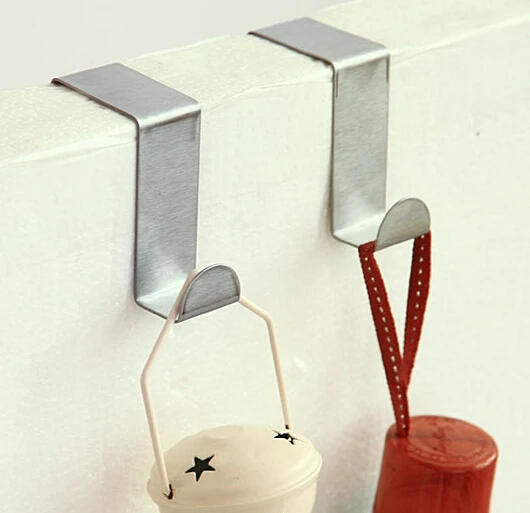 Buy 2PCS/LOT Home stainless steel door back hooks creative kitchen bathroom
