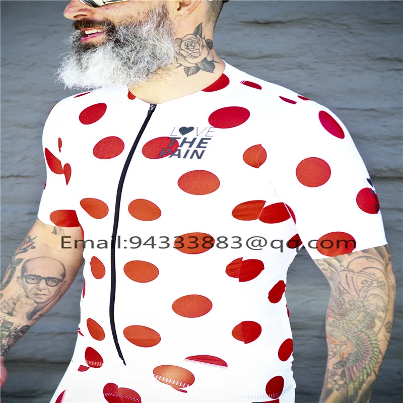

2019 latest love the pain team bicycle competition costume Summer short sleeve men's outdoor sports cycling shirt