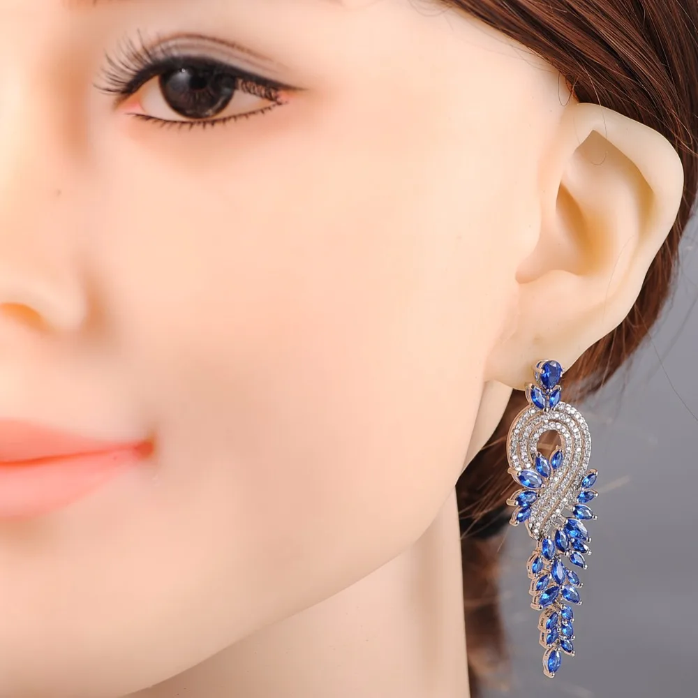 6 шт./партия женские свадебные серьги с фианитами|wedding earrings|bridal wedding earingschristmas earrings |