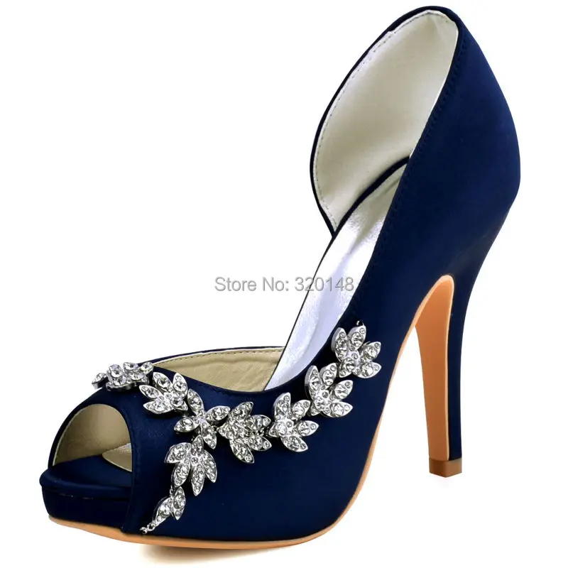 navy white heels