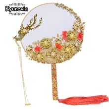 Kyunovia уникальный вентилятор Тип брошь букет платье невесты или подружки невесты, свадебные ювелирные украшения сувенир пользовательские золотые броши Букеты Свадебные D89