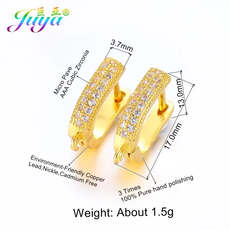 Аксессуары для сережек Juya золотистые/Серебристые креативные крючки