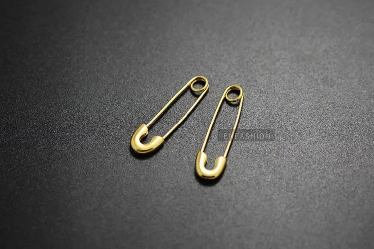 Saftey pin earrings 1