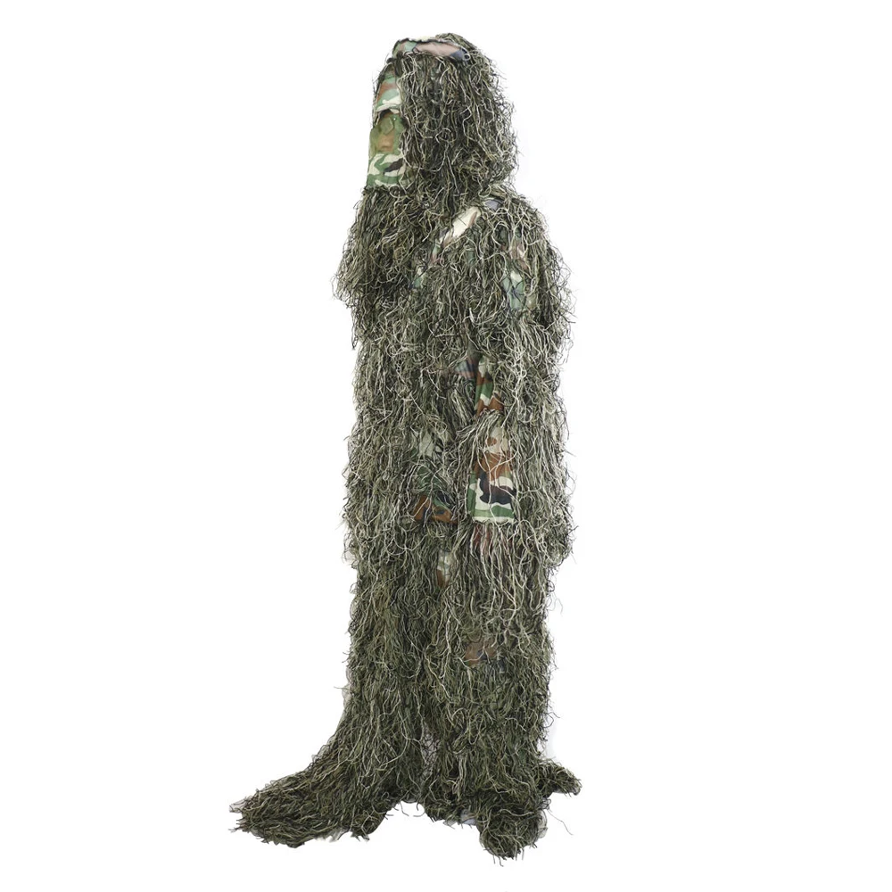 SEWS-5 шт. Ghillie костюм камуфляж Лесной Камуфляж лес Охота 3D