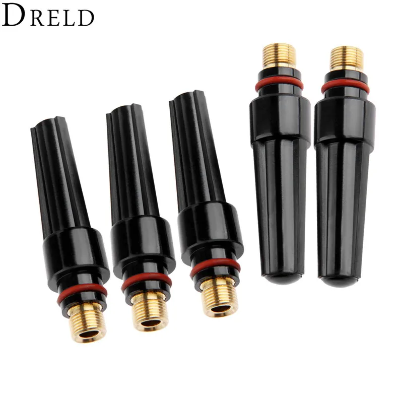 5 шт. сварочные колпачки DRELD для TIG 57Y03 средней длины подходят сварочных фонарей