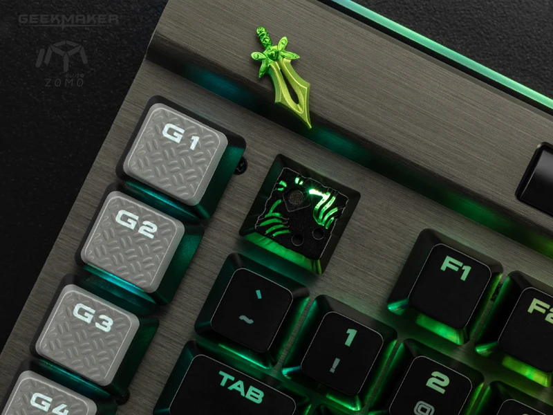 Zomo dota2 hero Yurnero Juggernaut JUGG бабочка Манта Рапира Artisan Keycap CNC Анодированный Алюминиевый совместимый Cherry MX Переключатель