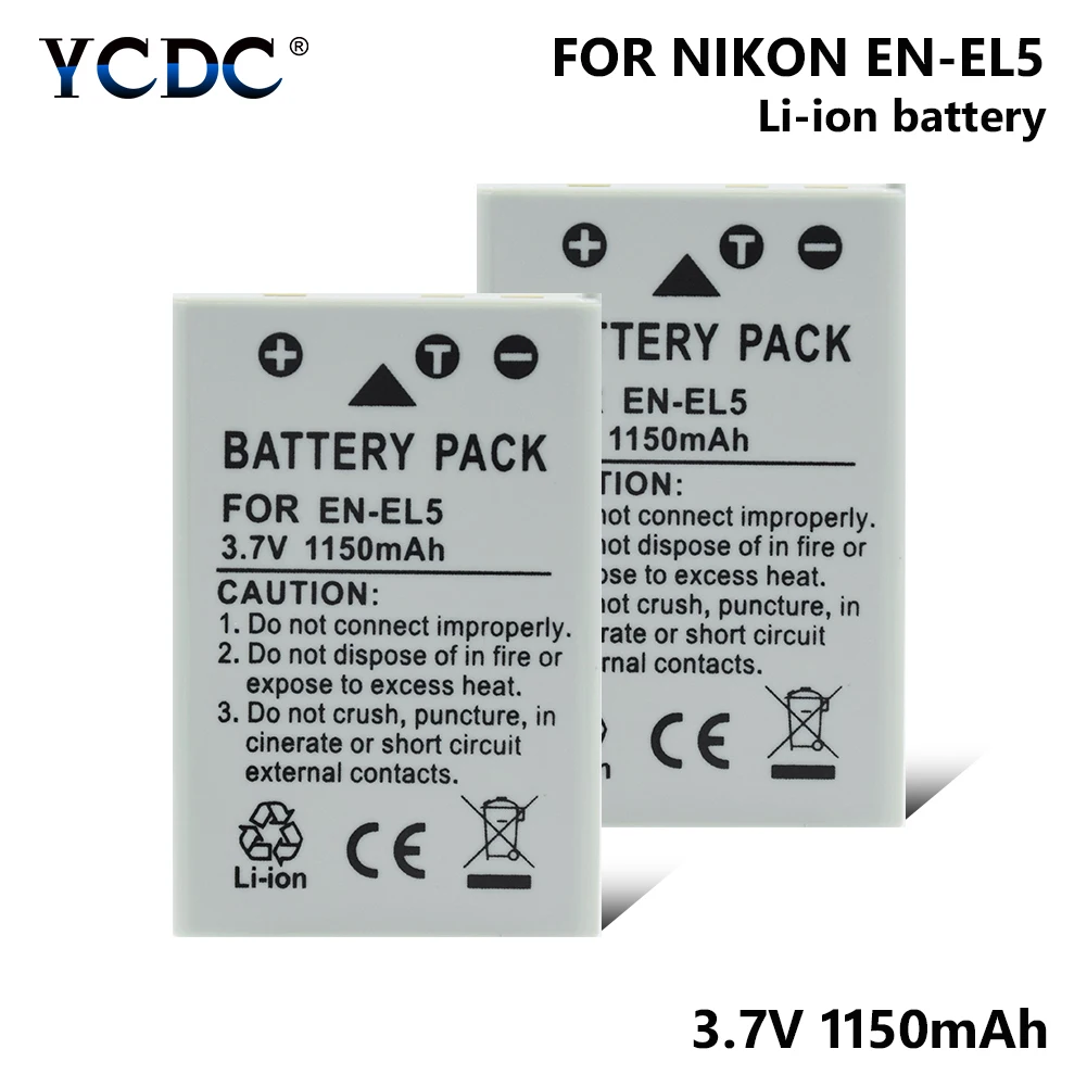 EN-EL5 Батарея для Nikon Coolpix 3700 4200 5200 5900 7900 P3 P4 P80 P90 P5100 P6000 P80 P90 P100 P500 P510 P520 P530 S10