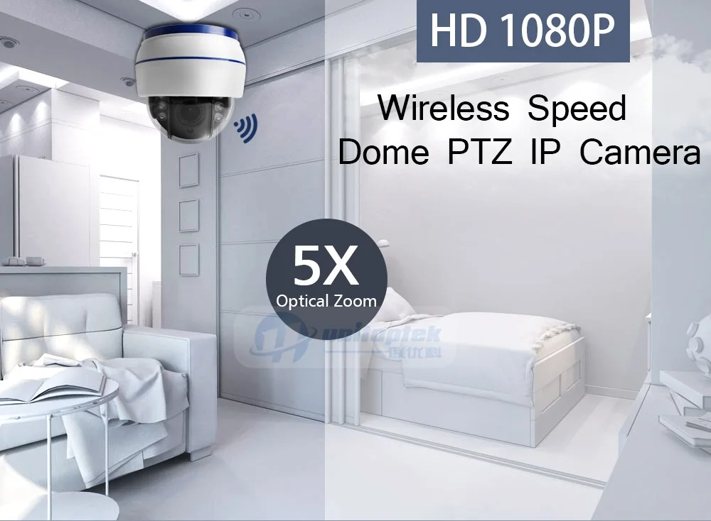 HD 1080P Беспроводная купольная PTZ ip-камера wifi автоматическая фокусировка 5X зум-объектив внутренний аудио+ слот для sd-карты Ночная ночь ONVIF Wi-Fi камера безопасности
