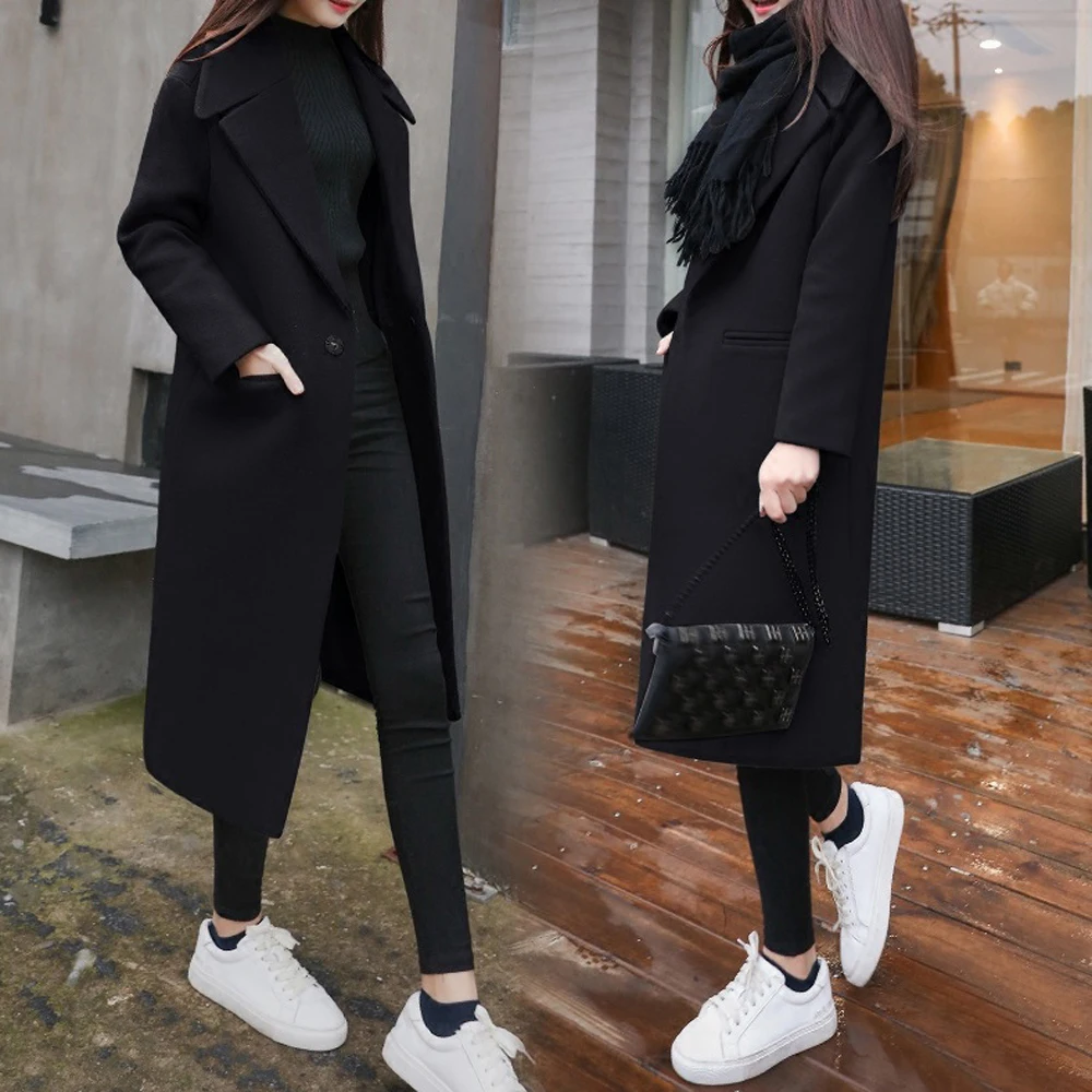 long black overcoat