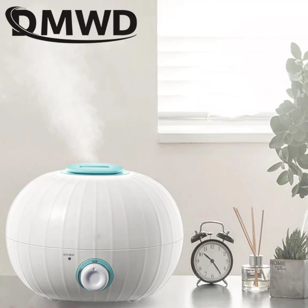 

DMWD Ultrasonic Humidifier Aromatherapy Essential Oil Diffuser Electric Mist Maker 1L Office Home Fogger Bedroom Air Purifier EU