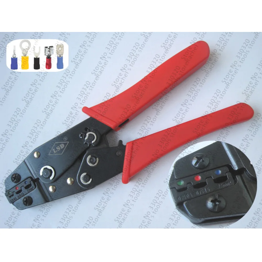 

HS-02C MINI STYLE hand crimping tool crimping plier 0.25-2.5mm2 insulated terminals multi tools
