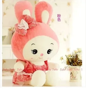 

stuffed animal 60 cm cute rabbit pink skirt rabbit plush toy doll gift w2553