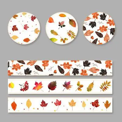 3 рулона Васи набор маскировочной клейкой ленты лепесток животных Цветок бумага Маскировочные ленты японский васи ленты DIY Скрапбукинг стикер, 15 мм x 5 м - Цвет: 22