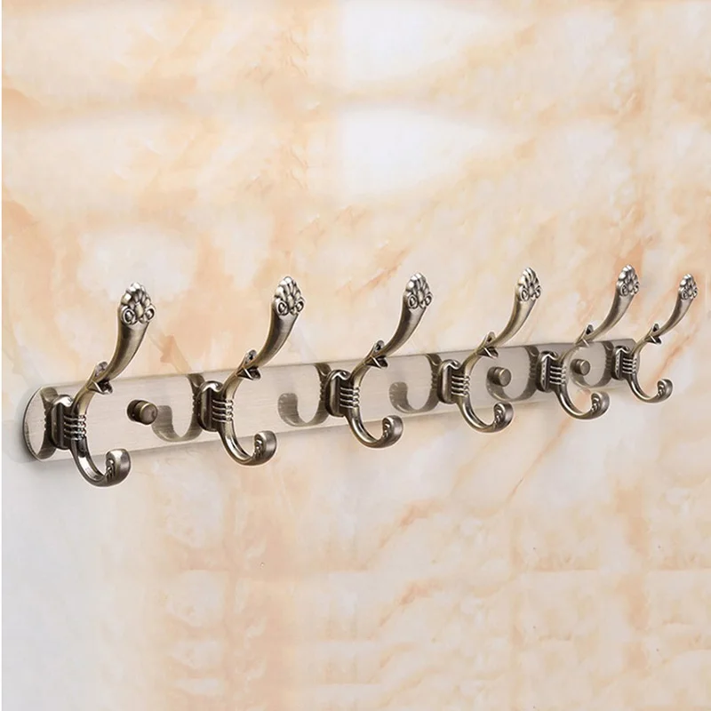 

Silver Wall Mounted Coat Cloth Robe Hat Hook Rack Hanger Holder Stainless Steel