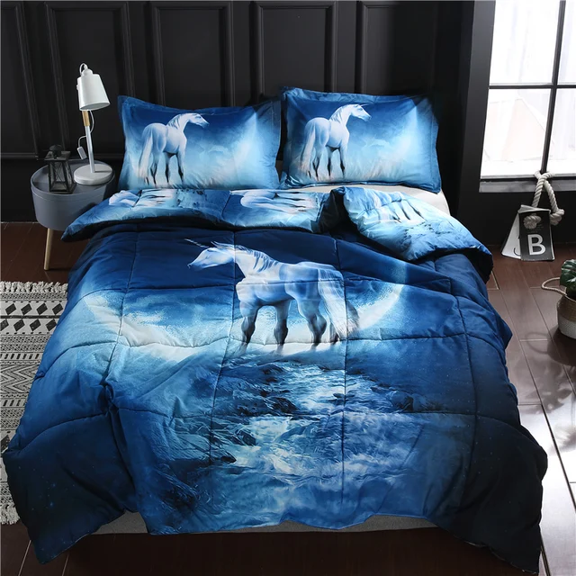 bonenjoy unicorn comforter bedding