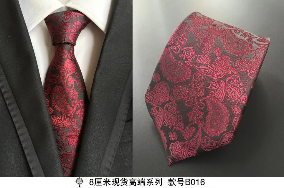 Gravata 8 см тонкий жаккардовый галстук с узором "пейсли", шелк, тканый галстук, фиолетовый, corbata hombre stropdas heren zijde wit geweven das