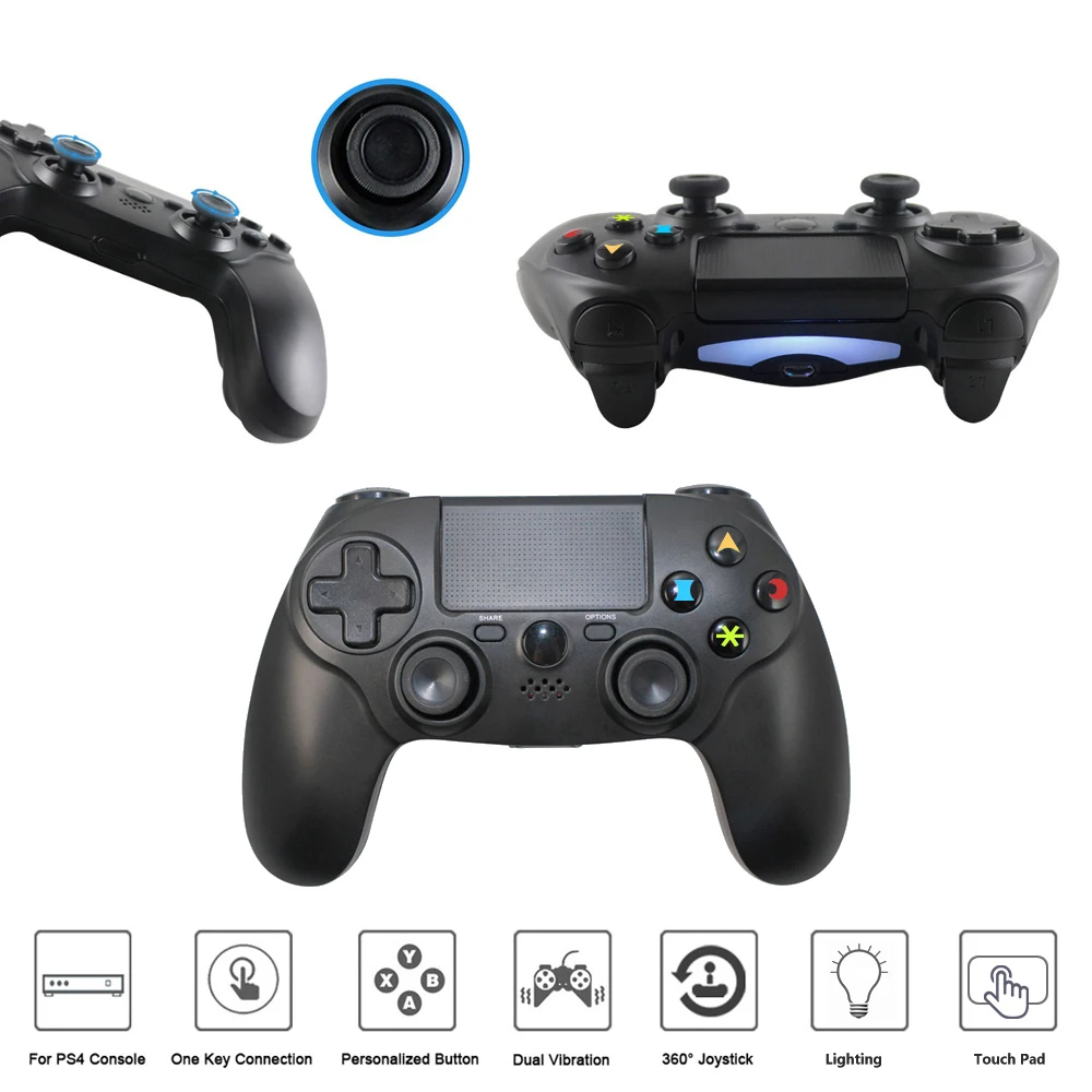 K ISHAKO двойной SHOCK4 для Playstation 4/ПК/ноутбуков/PS tv/SMART tv Gampad контроллер Bluit-in и динамик