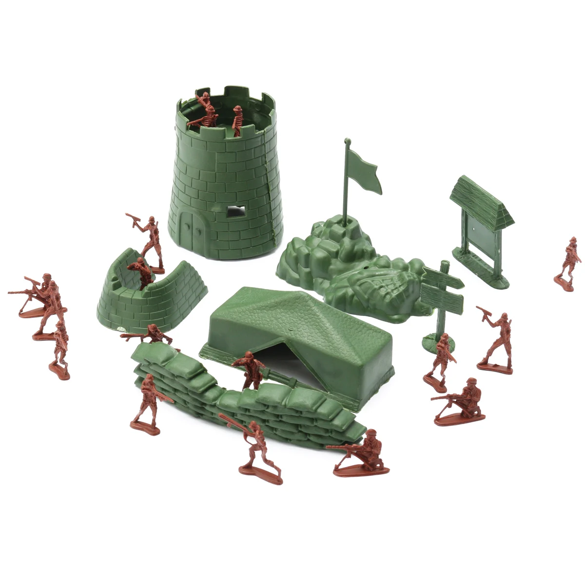 500 шт./компл. военный Пластик модель игрушка армии Для мужчин цифры Playset с узором в виде игрушек; подарок для Для детей мальчиков 2-4 см