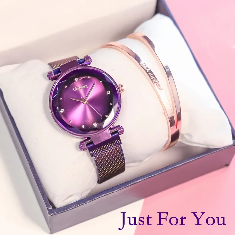 2019 aimant Force magnétique Unique bande créative femmes de luxe montres à Quartz dames robe montres montre sans boîte et Bracelet