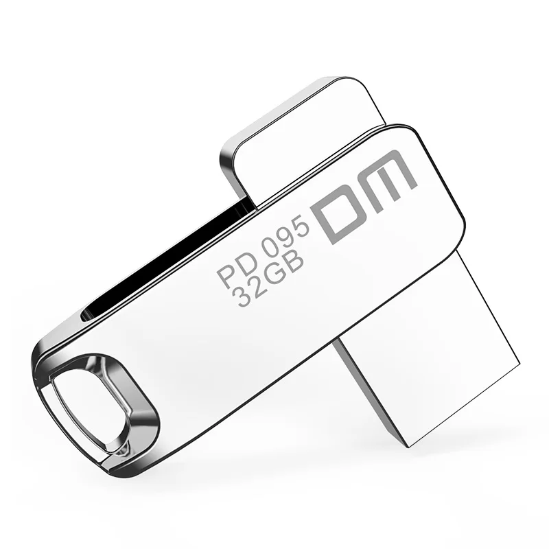 DM PD095 USB флеш-накопитель 64 ГБ металлическая Флешка USB 3,0 карта памяти 32 Гб флеш-накопитель реальная емкость 16 Гб USB флешка - Цвет: Silver