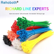 200mm Self-locking Nylon Cable Ties 100pcs 11 color Plastic Zip Tie black White wire binding wrap straps UL Certified 100pcs 3 x 60 80 100 120 150 200mm white black milk cable wire zip ties self locking nylon cable tie