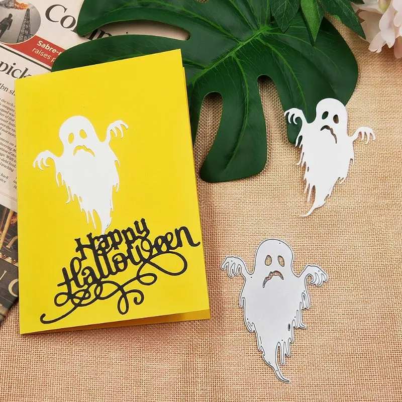 

Halloween Ghost Metal Cutting Dies Stencil DIY Scrapbooking Album Stamp Paper Card Embossing Crafts Decor