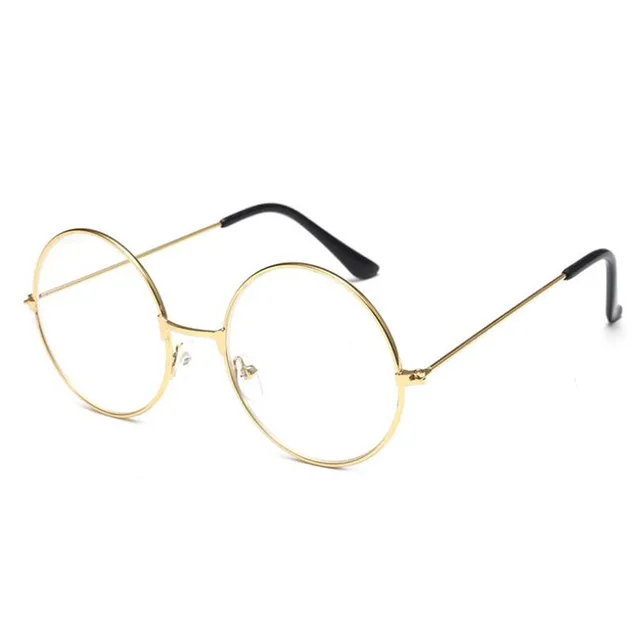 2017 Unisex Vintage Round Reading Glasses Metal Frame Retro Personality College Style Eyeglass Clear Lens Eye Glasses Frames
