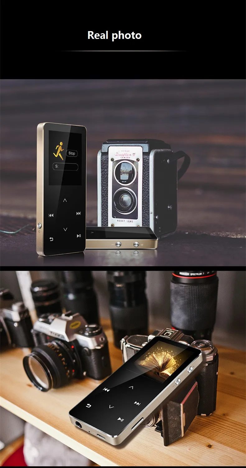 Bluetooth HIFI MP4 Player 8G Touch Key MP3 Multi-language Shatterproof Scratch Resistant Pedo Meter Recorder E-Book Video (18)