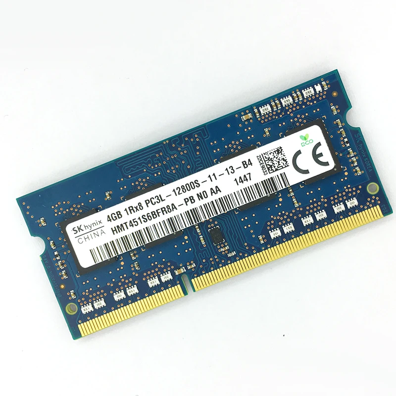 SKhynix чипы Ноутбук Sodimm Ram DDR3L 4 Гб 1600 МГц 1 35 в память для ноутбука PC3L 12800S 204pin без ECC