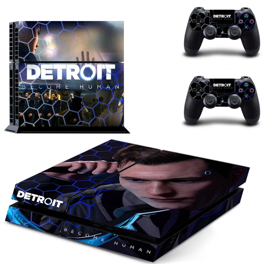 

Detroit Become Human PS4 Skin Sticker Decal Vinyl for Sony Playstation 4 Console and 2 Controllers PS4 Skin Sticker