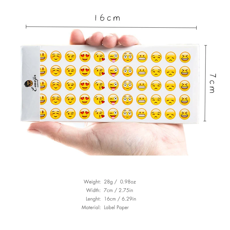 12 Sheets/lot Cute Mini Funny Expression Pvc Transparent Korean Stickers Papers Flakes Kids Decorative For Cards Stationery