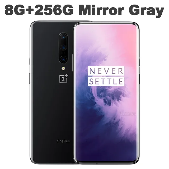 Смартфон Oneplus 7 Pro с глобальной ПЗУ, 6 ГБ, 128 ГБ, Snapdragon 855, 6,67 дюйма, AMOLED экран, 48мп, тройная камера, 30 Вт, зарядное устройство, NFC, 4000 мА/ч - Цвет: 8G 256G MIRROR GRAY