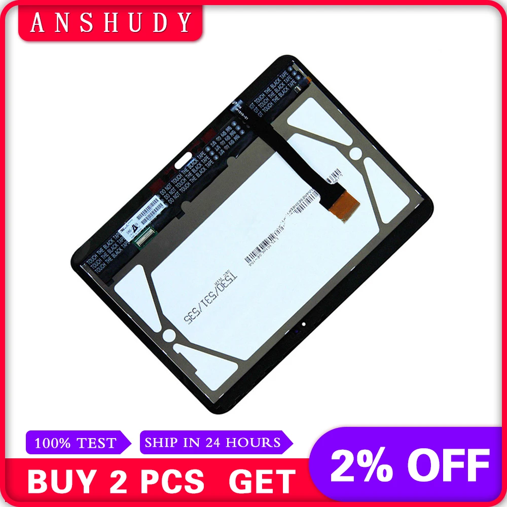 

For Samsung Galaxy Tab 4 10.1 T530 SM-T530 T530NU SM-T537 LCD Display Module + Touch Screen Digitizer Sensor Glass Assembly