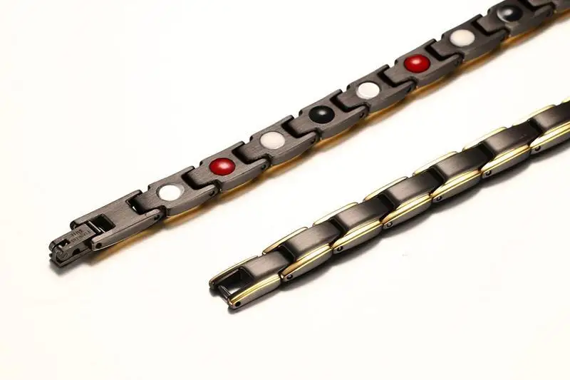 Stainless Steel Magnet Germanium Far Infrared Chain link Necklace for Men Women Chokers Slimming Necklaces Health Jewelry-3