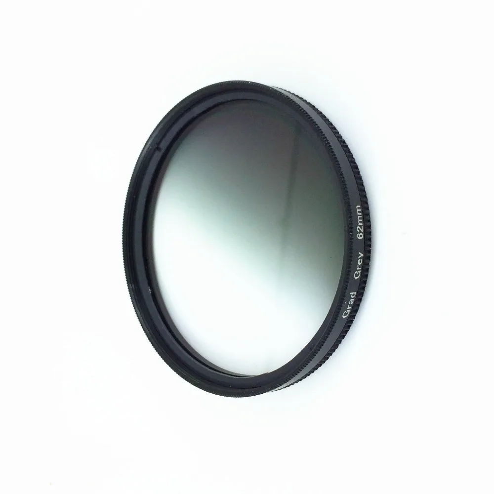 Circle Graduated Gradient Grey Color Lens Filter 40.5 46 49 52 55 58 62 67 72 77 mm