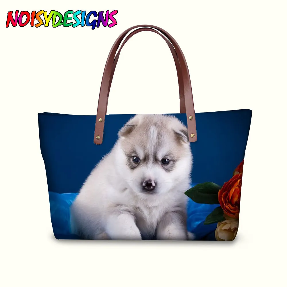 

Funny Husky Prints Women Handbag Fashion Bags Woman Cross-body Bags Feminine Tote Bolsas Ladies Shoulder Bags Tote Mochila Bolsa