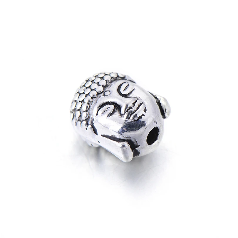 

Wholesale 5pcs/lot Antique Silver Color Buddha Spacer Beads fit Bracelet Loose Beads Jewelry Making DIY Handmade Craft