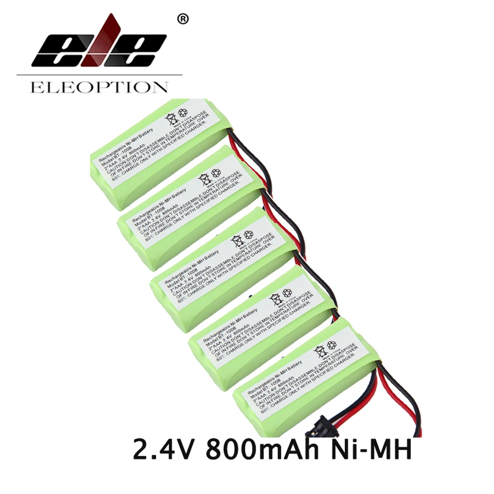 Eleoption 5pcs 2.4v 800mah High Quality Uniden Bt1021 Cordless Handset