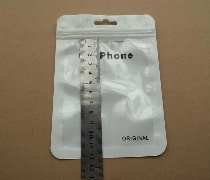 

10.5*15cm Plastic for samsung galaxy zipper retail package Poly PP bag,USB data cable packaging hang hole bags