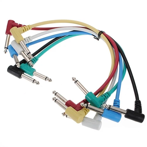 6X 1/4" to 1/4" Bass Guitar Effects Pedal Audio Patch AMP TS Cable Cord