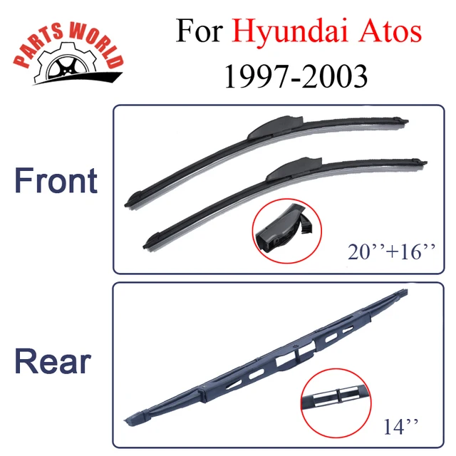 Wiper Blades For Hyundai Atos 1997 2003 Windscreen Rubber Rain Window