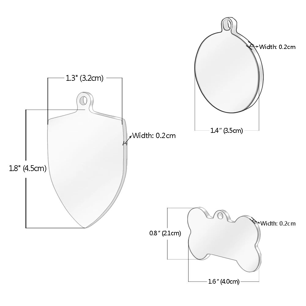 Выгравированные бирки для собак из нержавеющей стали, аксессуары для собак на заказ, двухсторонние, 7 форм, персонализированные бирки для собак и кошек с бесплатным кликером