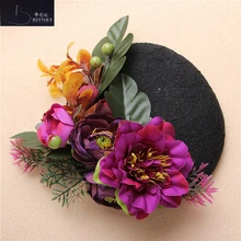 Винтажные свадебные аксессуары, черные кружевные свадебные шляпы, вечерние аксессуары