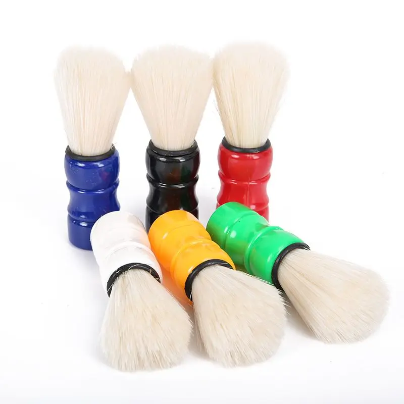 Mayitr Men's Barber Shaving Brush Wood Handle Beard Mustache Cleaner Barber Shaving Brushes Random Colors